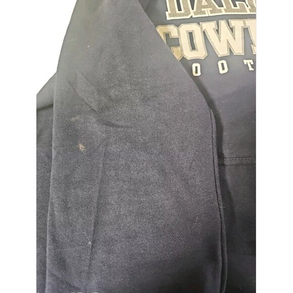 Cowboys Her Style Dallas Cowboys Hoodie Sweatshirt Women’s L Navy Blue Pouch - Picture 8 of 9